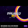 Pause screen animated for the Black Hole Stream Bundle for Twitch, YouTube and Facebook