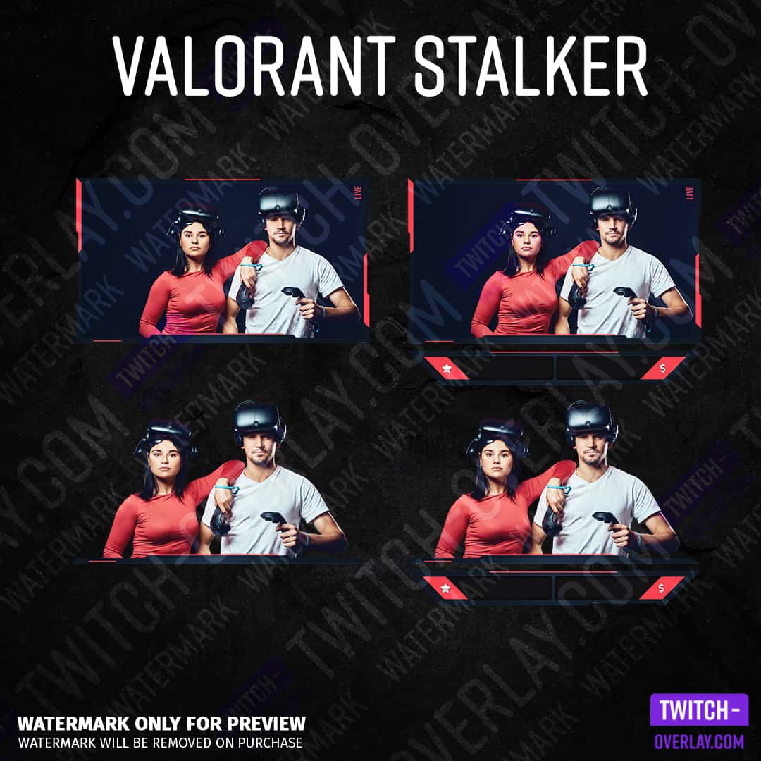 Valorant Webcam Overlay Stalker Edition jedes Teil auf einem Bild