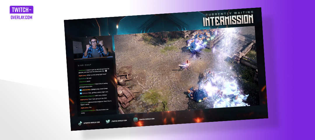 Intermission Screen from the Inner Sanctum Bundle from Twitch-Overlay.com