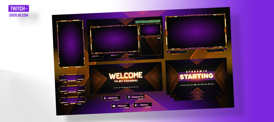 Arcade Free Twitch Overlay by gamingvisuals