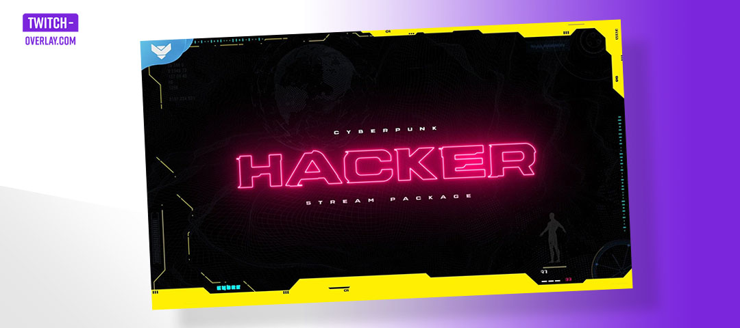 Free Stream Overlay Cyberpunk Hacker by Streamspell