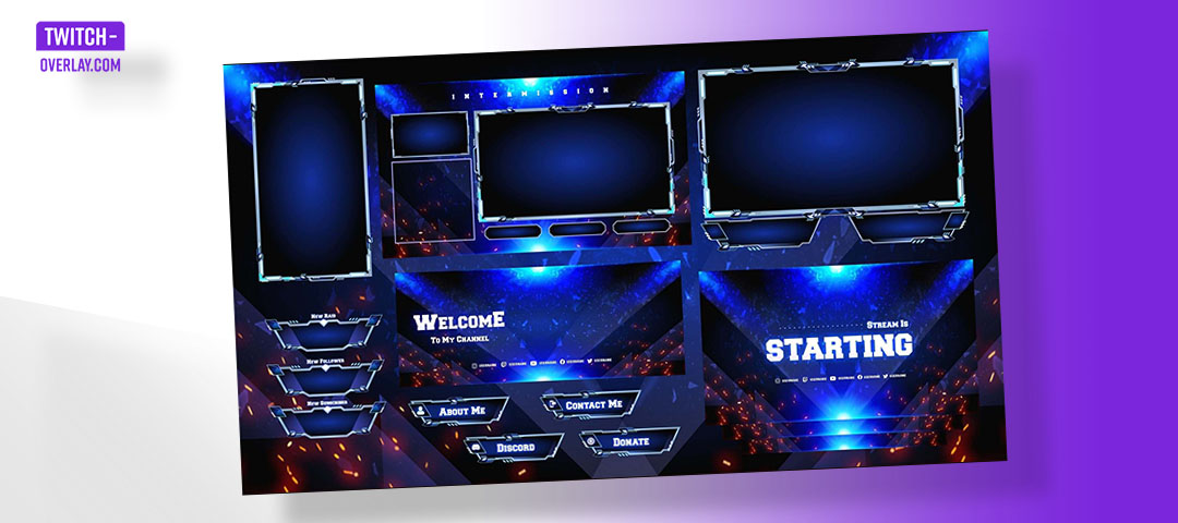 Free Twitch Overlay showtime by gamingvisuals