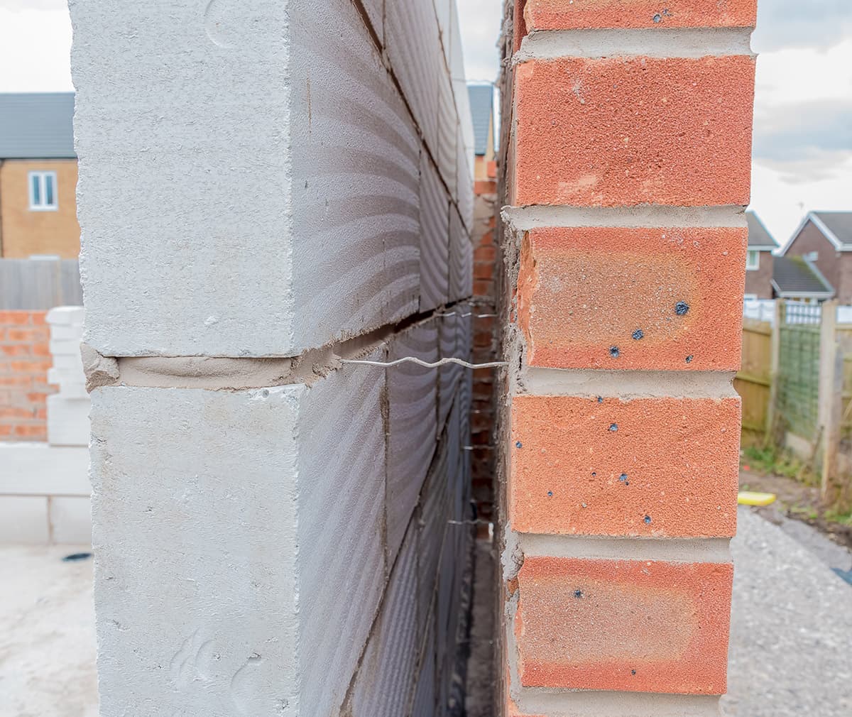 typical cavity wall ties that are prone to rust