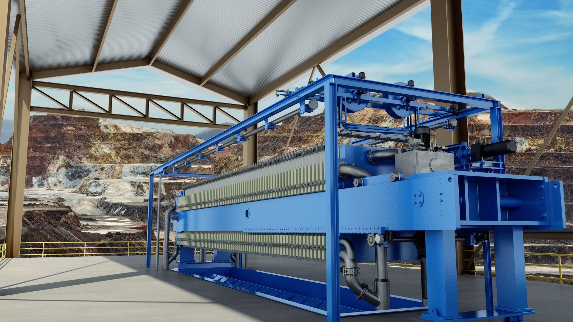 ANDRITZ presenta filtro prensa de alta resistencia para relaves y concentrados de minería