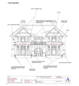 drawing of structural repair specification for large property