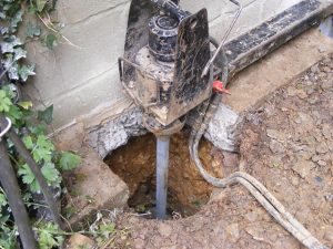 Micro-piling to repair foundations