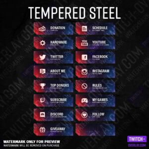 Tempered Steel Twitch Panels
