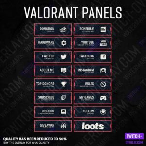 Valorant Twitch Panels