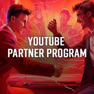 Zwei Männer sitzen an einem Tisch und wollen Partner auf YouTube werden.
