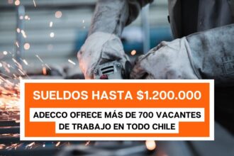 Adecco Chile Libera Más de 700 Vacantes con Sueldos Hasta $1.200.000