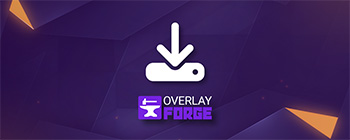Banner with download icon and Overlayforge Logo