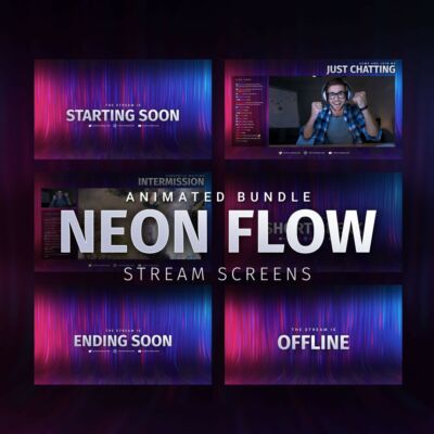 Neon Flow Stream Screens
