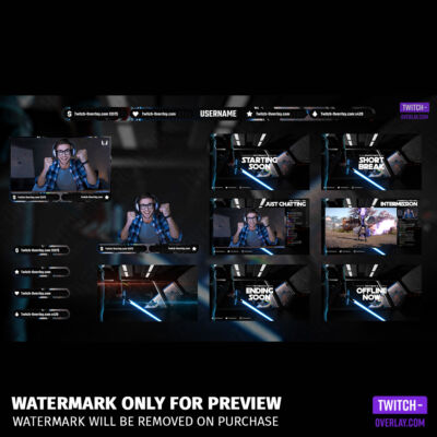 War in Space Twitch Overlay Package