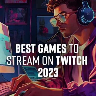 Twitch Streamer is staring at his screen, searching for the best games to Stream for 2023.