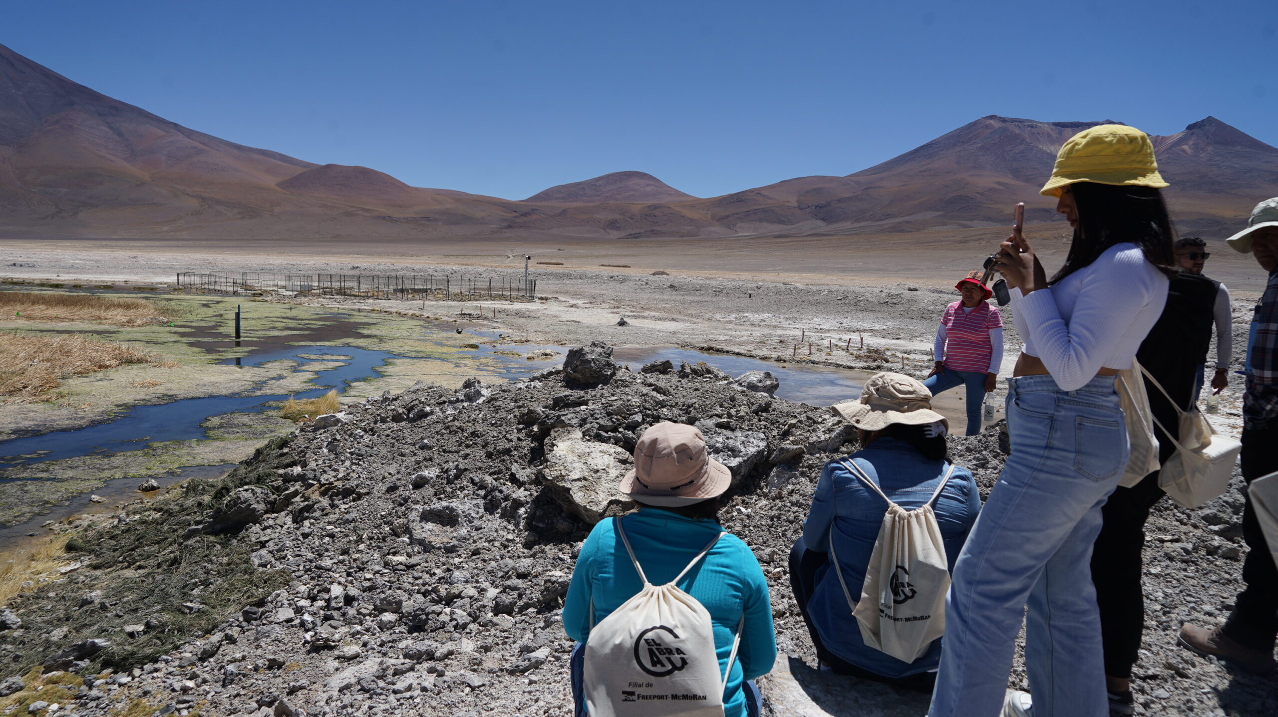 Comunidad Quechua de Ollagüe conoce avances del Plan de Manejo de Vertiente 11 del Salar de Ascotán que lleva a cabo El Abra