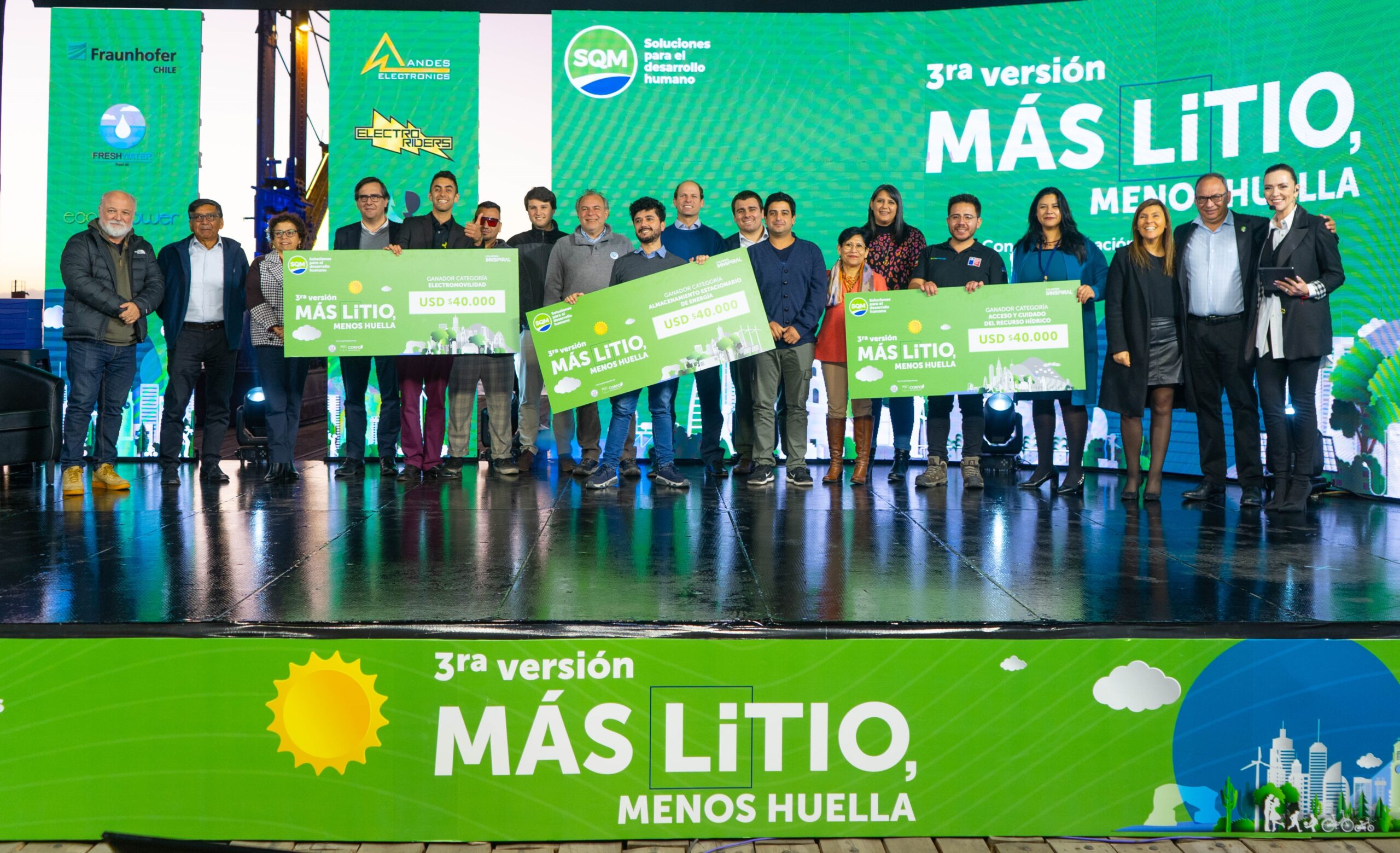 Startups de Calama, Valparaíso y Santiago se imponen en la 3ra versión del “Más Litio, menos huella”