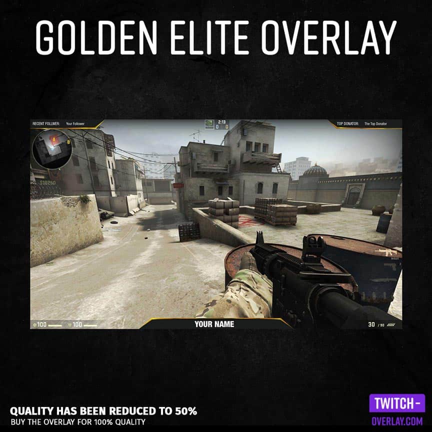 Preview Bild für das Golden Elite Streaming Overlay