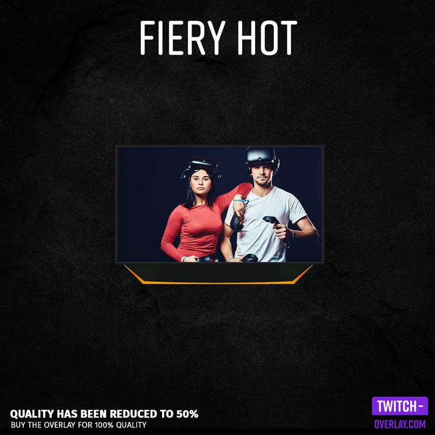 Preview Fiery Hot Facecam Stream Overlay