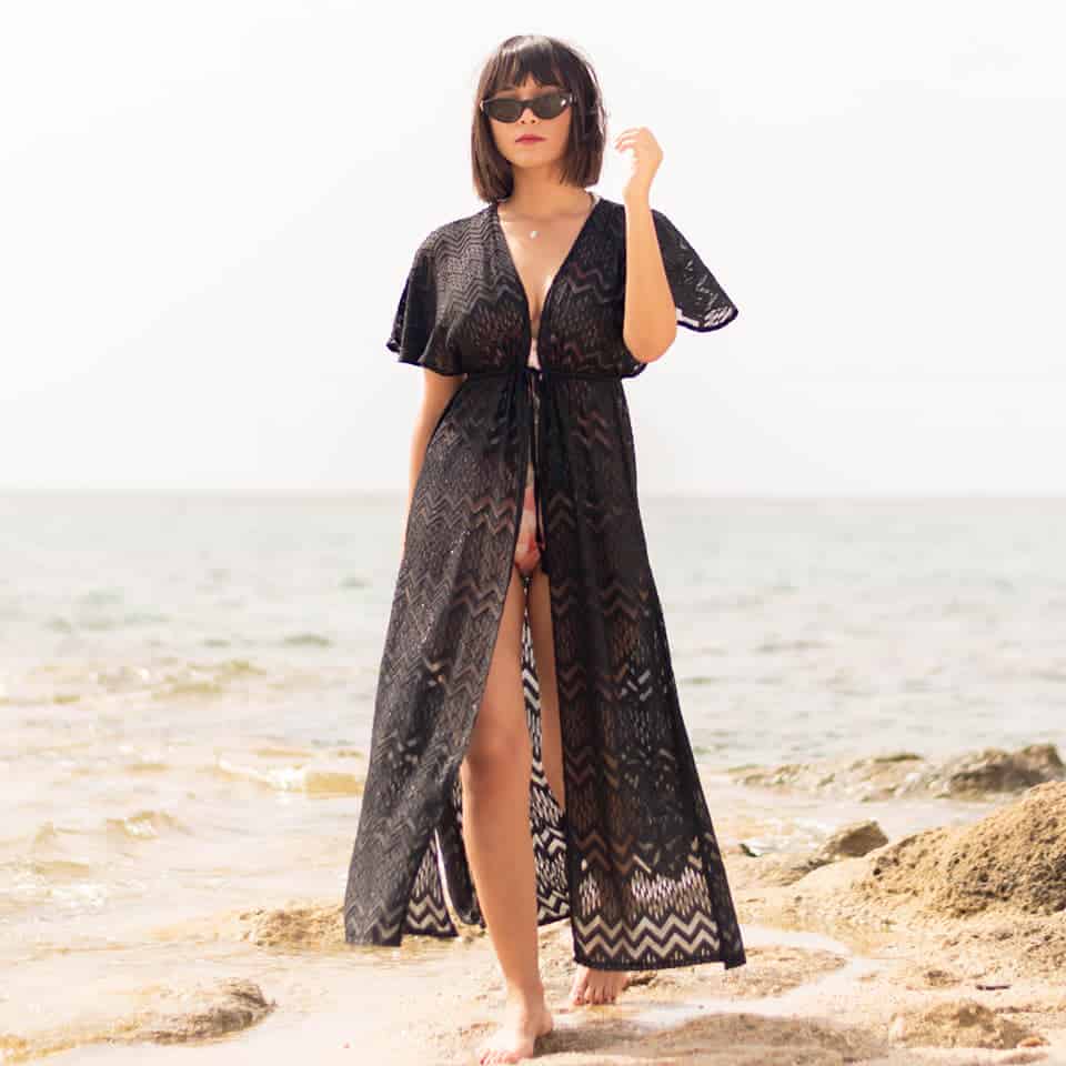 robe de plage noir de la marque Twinkie Tunisie